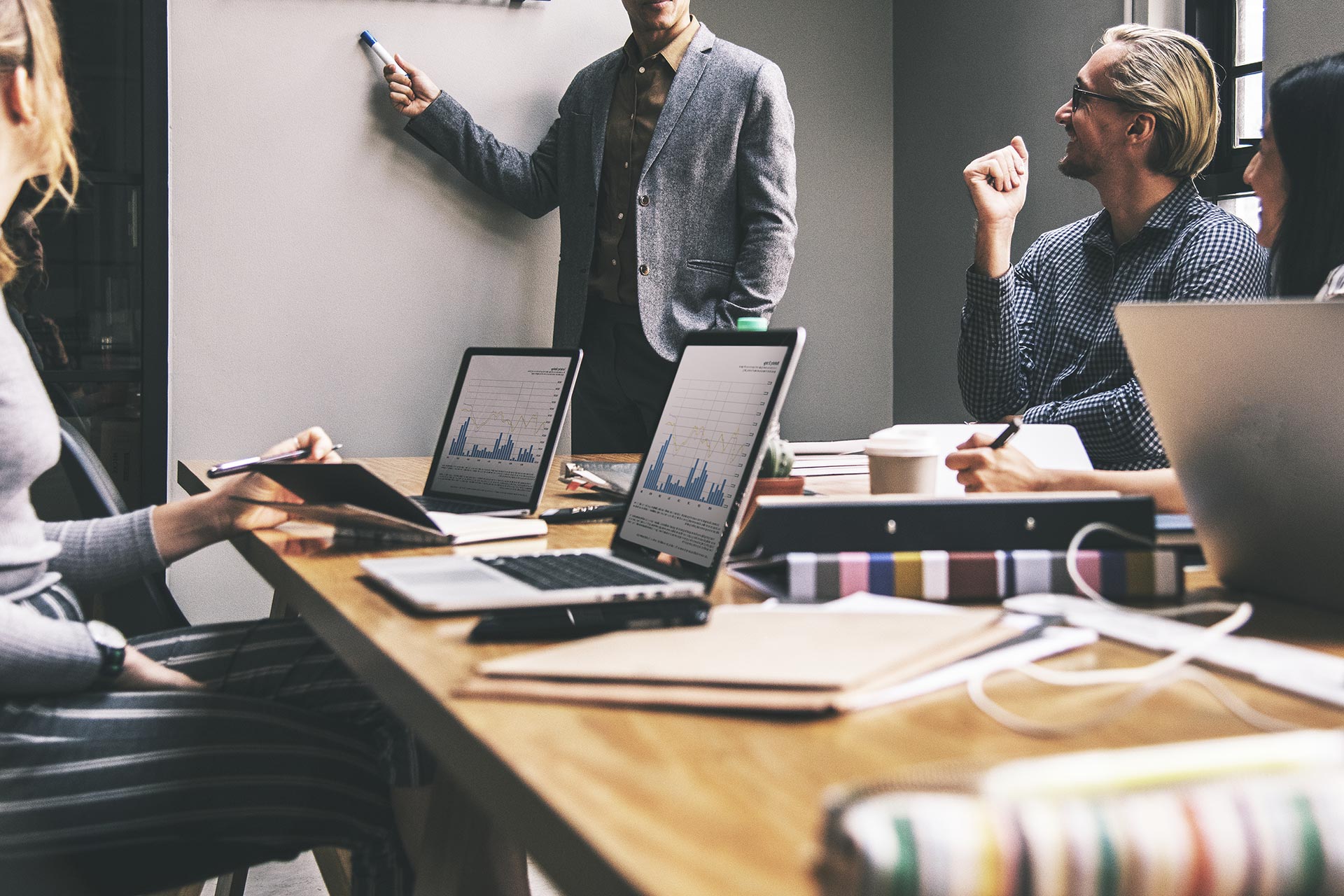 group diverse people having business meeting